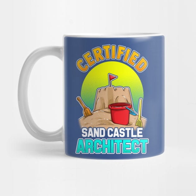 Certified Sand Castle Architect Summer Beach by E